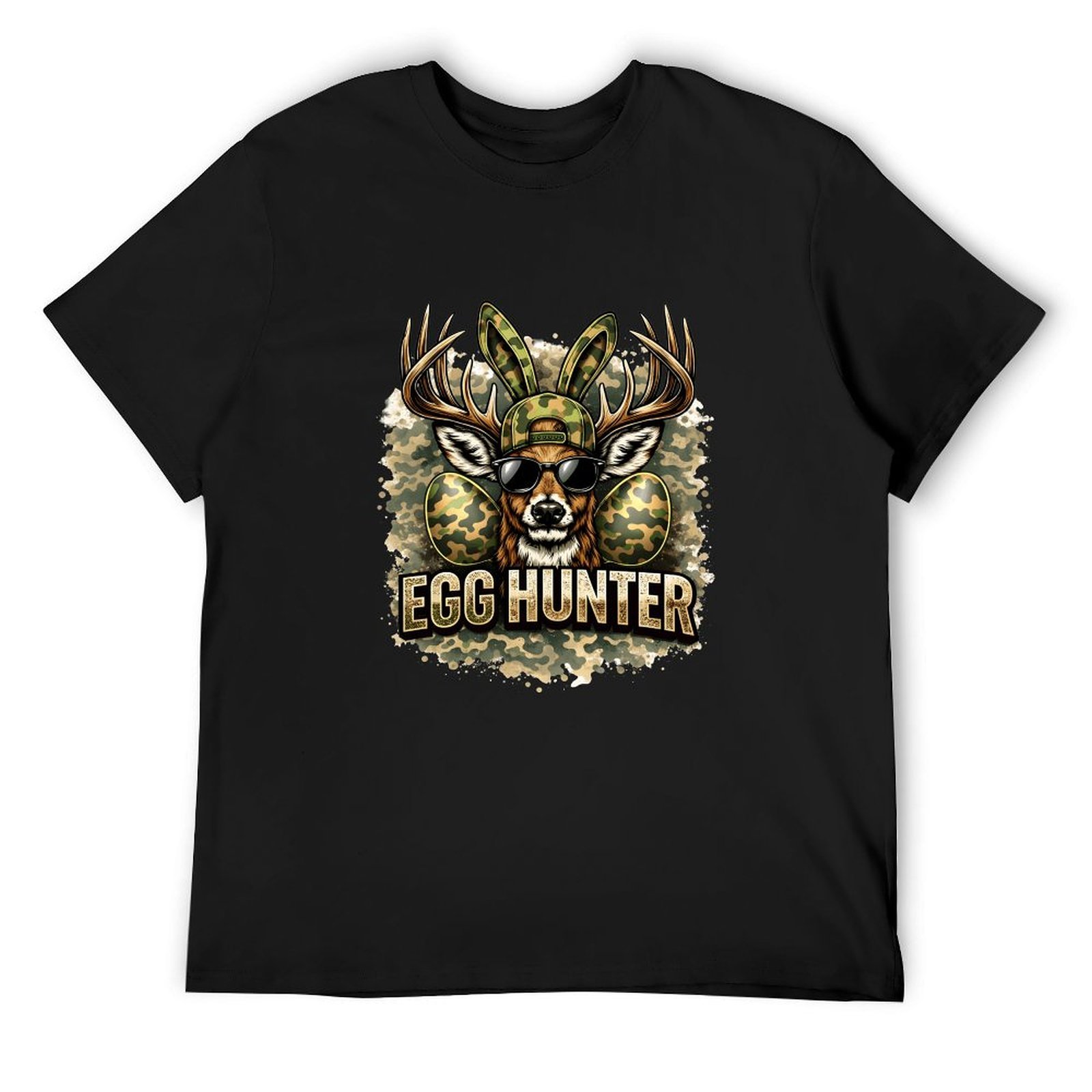 Wildman Hunting & Outdoor Linton'S Corner Silver Lakes - Camiseta Preta Camuflada para Caça de
