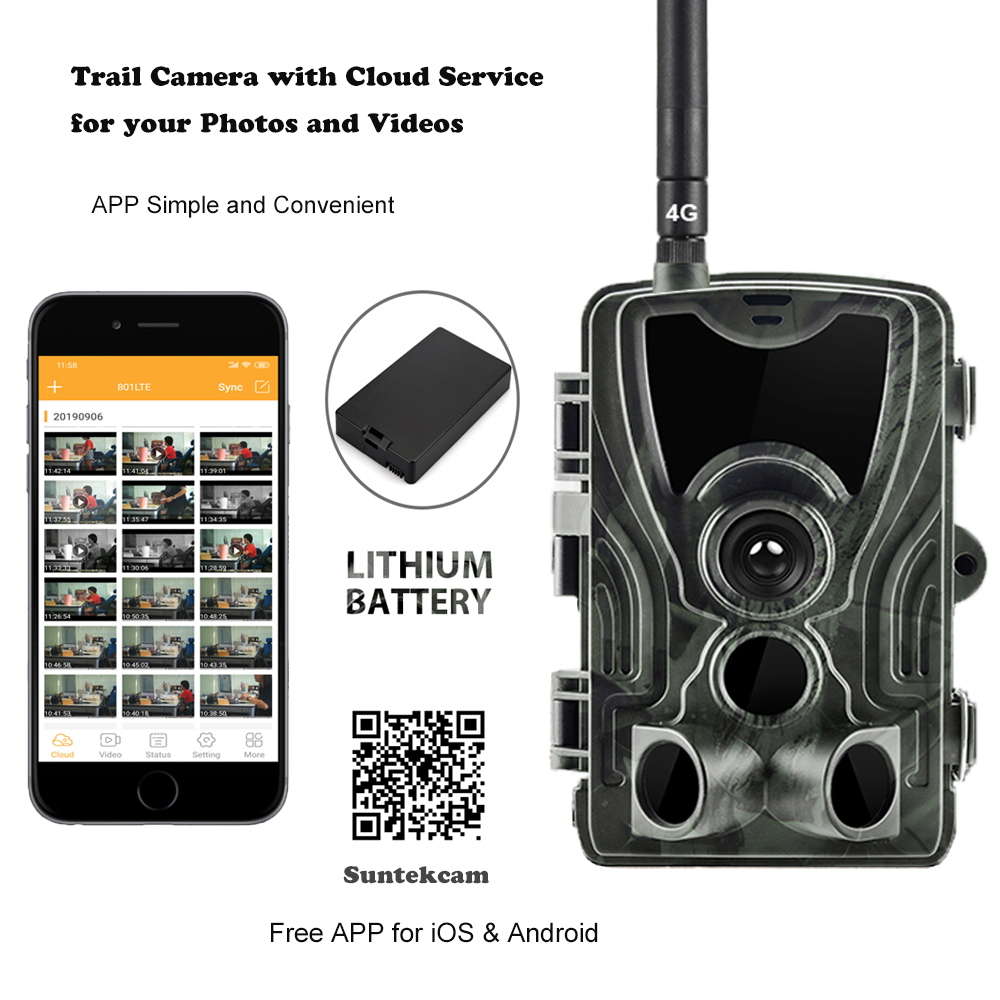 Outdoor Hunting Video Camera - Câmera de Caça 4G com Controle