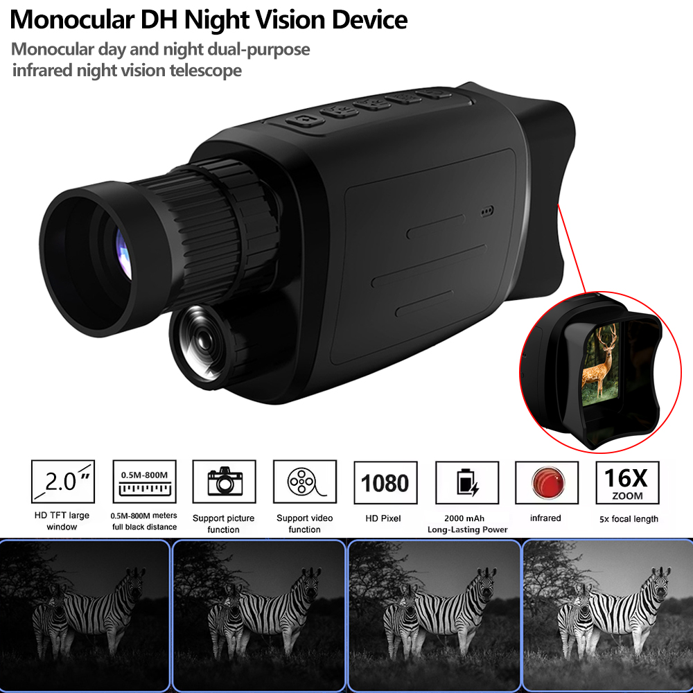Outdoor Hunting News - Dispositivo monocular de visão noturna 1080p
