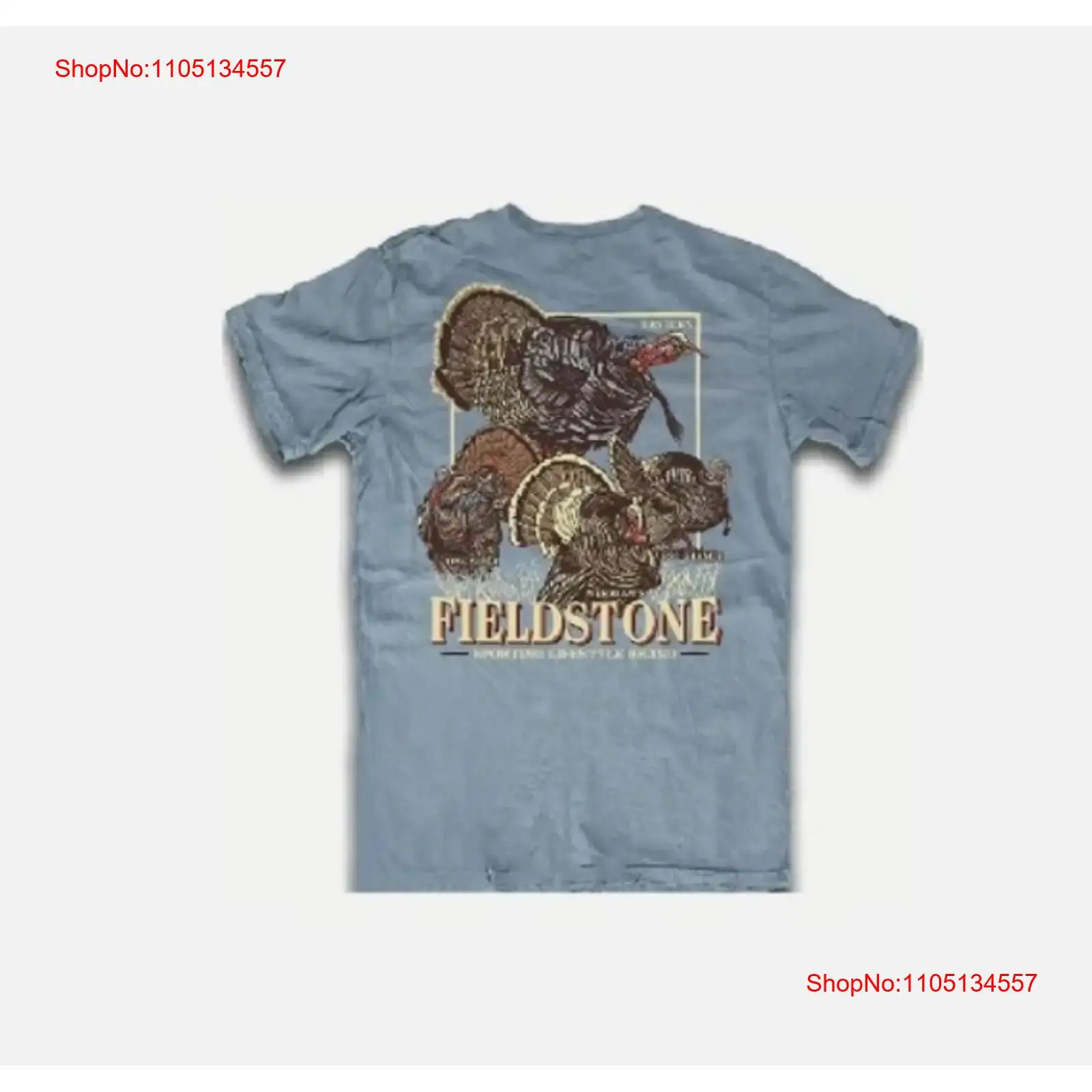 Wildman Hunting & Outdoor Linton'S Corner Silver Lakes - Fieldstone turquia caça t camisa grand