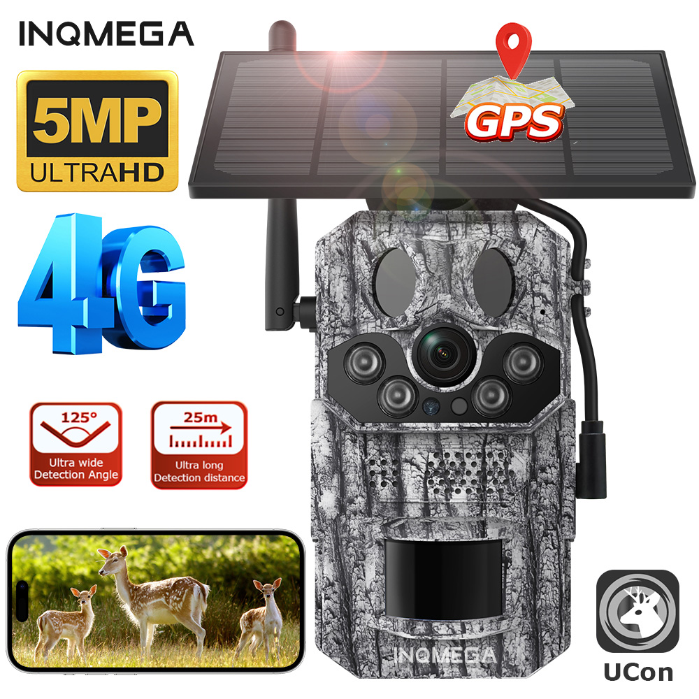 Outdoor Hunting Video Camera - Inqmega4g 2k 5mp pir movimento ativado