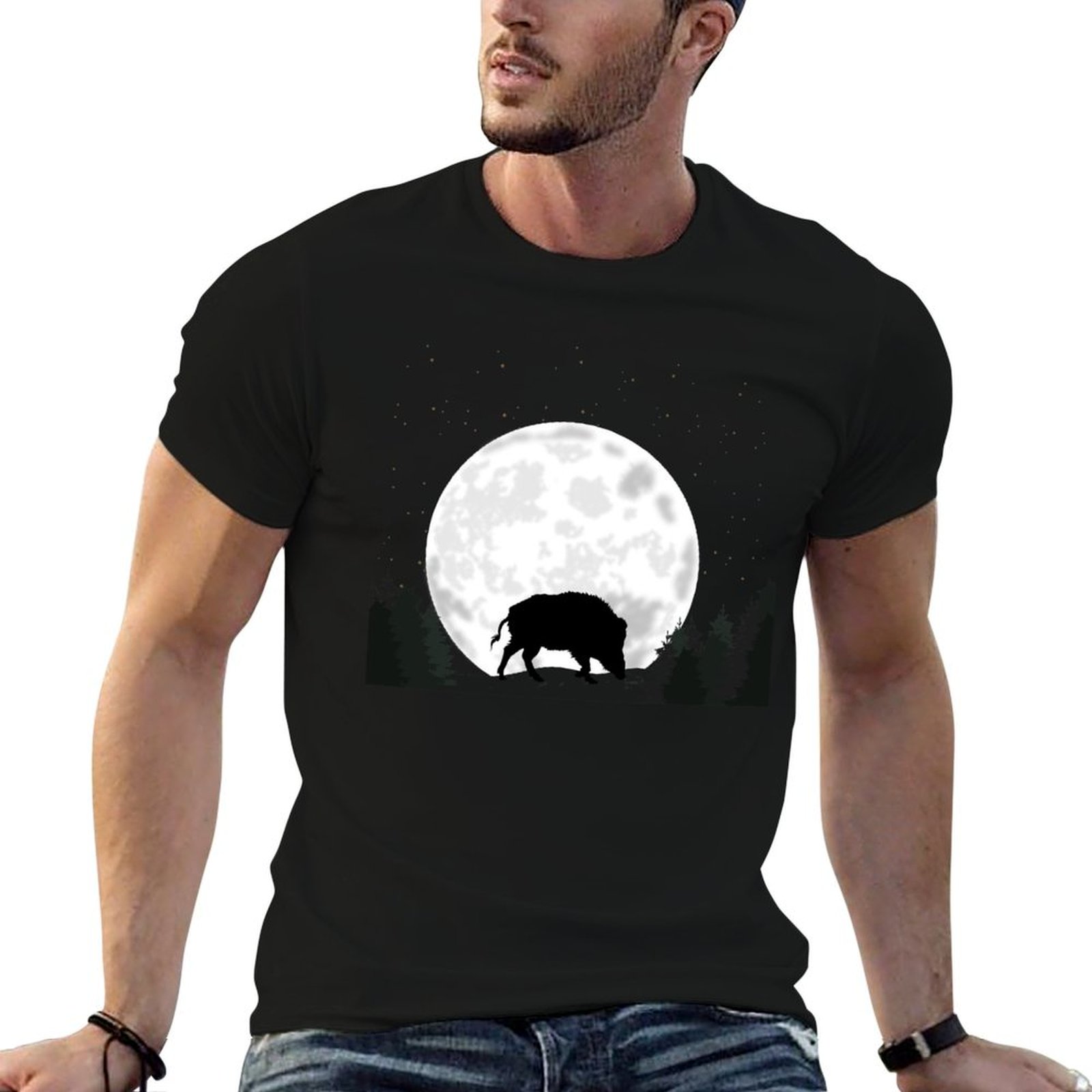 Wildman Hunting & Outdoor Linton'S Corner Silver Lakes - Camiseta Esportiva Masculina com Estampa de