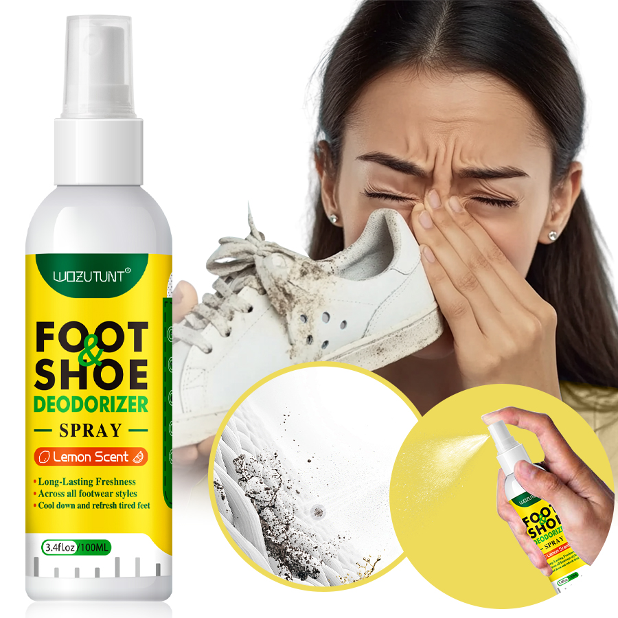 Scent Eliminator Spray - 100ml pé sapatos desodorizador spray limão