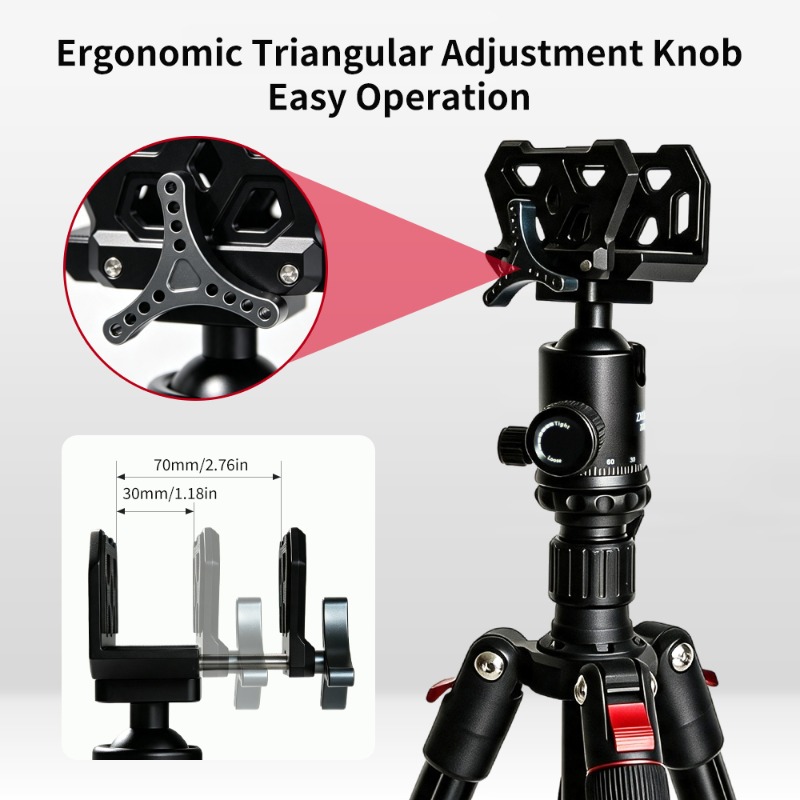 Outdoor Hunting Video Camera - Tripé Tático de Alumínio para Atividades