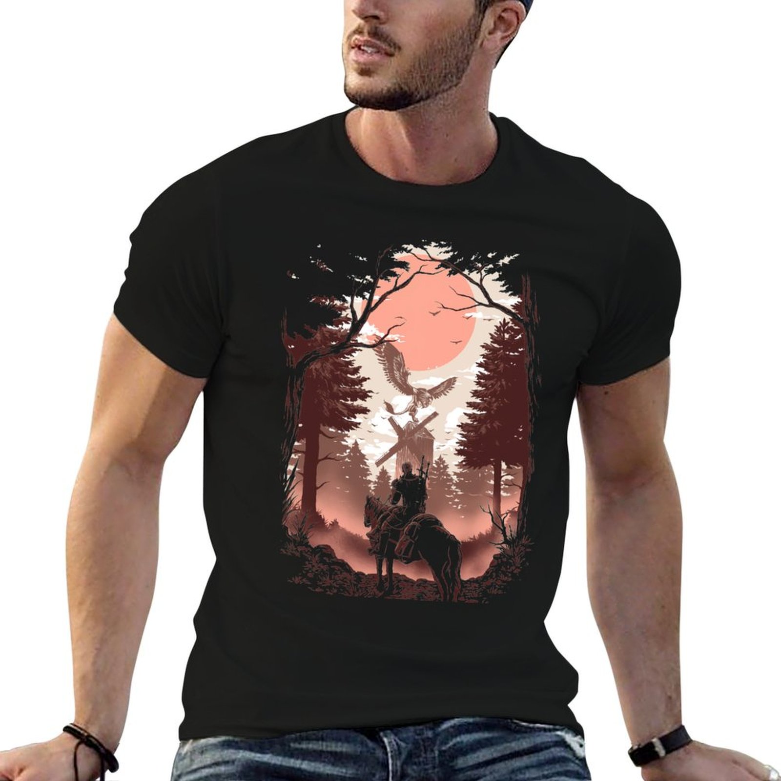 Wildman Hunting & Outdoor Linton'S Corner Silver Lakes - Camiseta The Wild Hunt para Trabalho