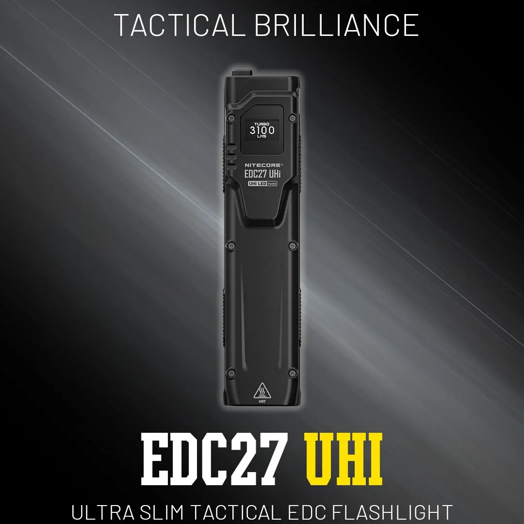 Tactical Flashlight Rechargeable - Lanterna tática edc comboio uhi, 3100