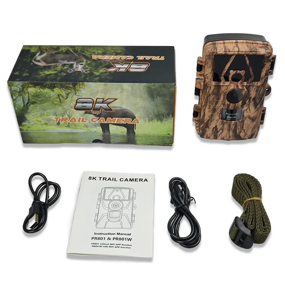 Outdoor Hunting Digital Night Vision - Câmera Digital PR801W WIFI 8K 60MP