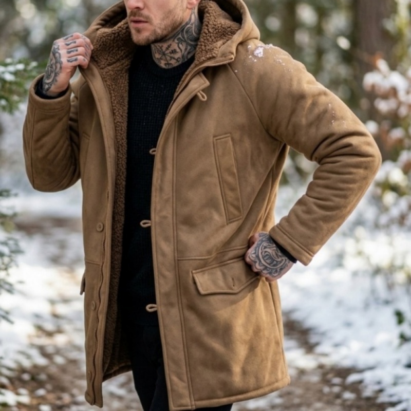 Outdoor Hunting News - Jaqueta de Fleece com Capuz para