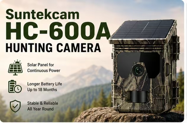 Outdoor Hunting Video Camera - Câmera de Trilha Solar para Vida