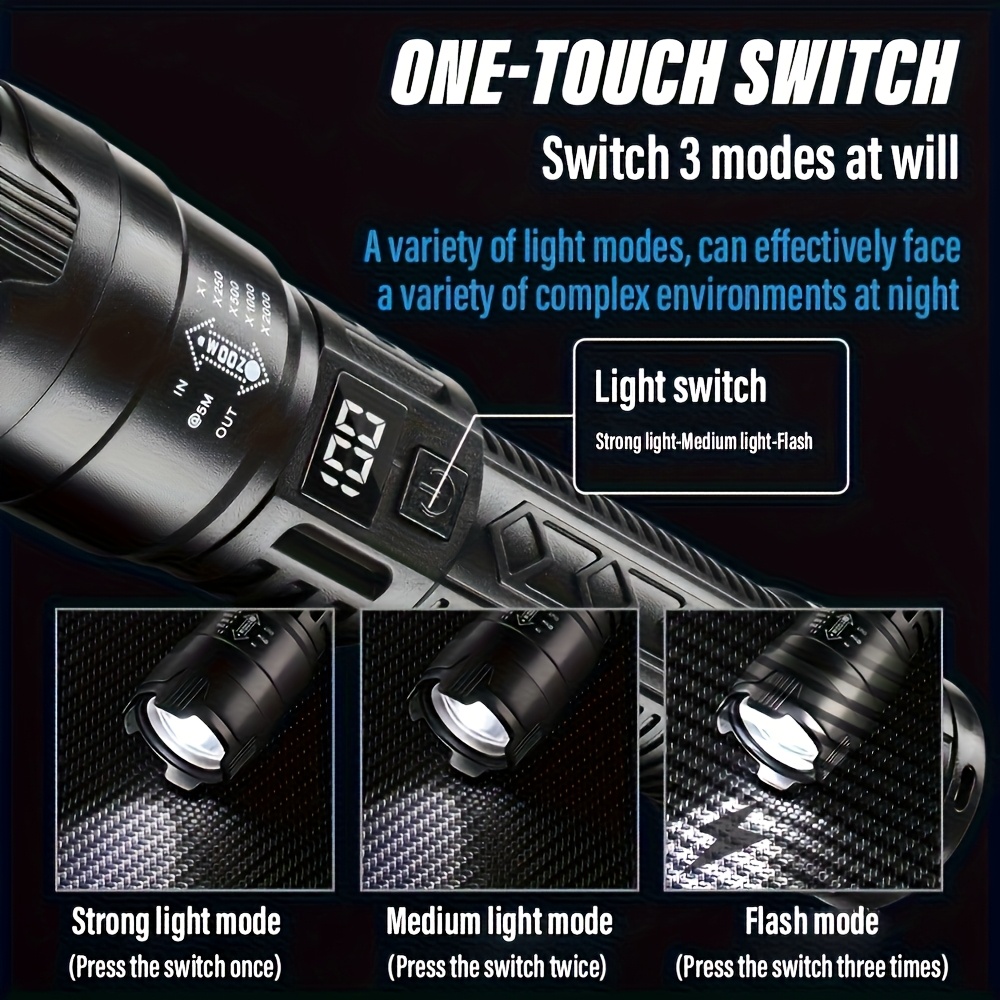 Lanternas led de alta potência - Tactical Flashlight Rechargeable avaliação e preço