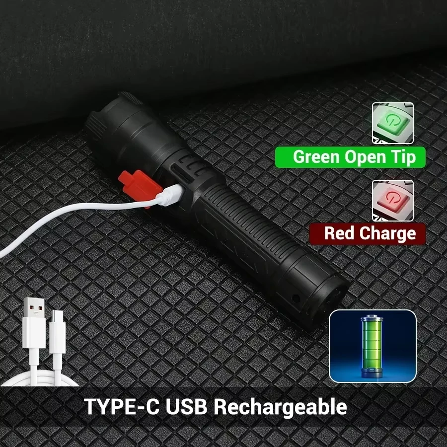 Lanternas led de alta potência - Tactical Flashlight Rechargeable avaliação e preço