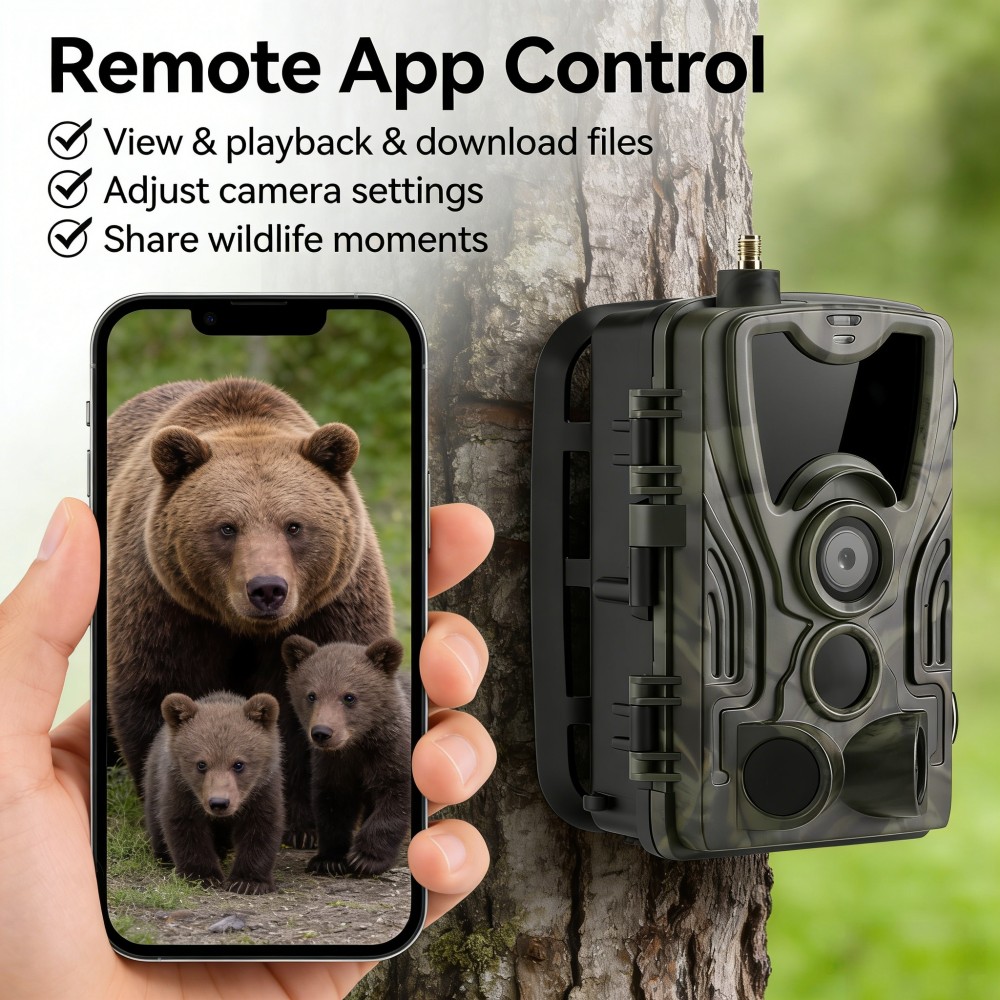 Câmera de Caça 4G 4K 120MP com - Outdoor Hunting Video Camera avaliação e preço