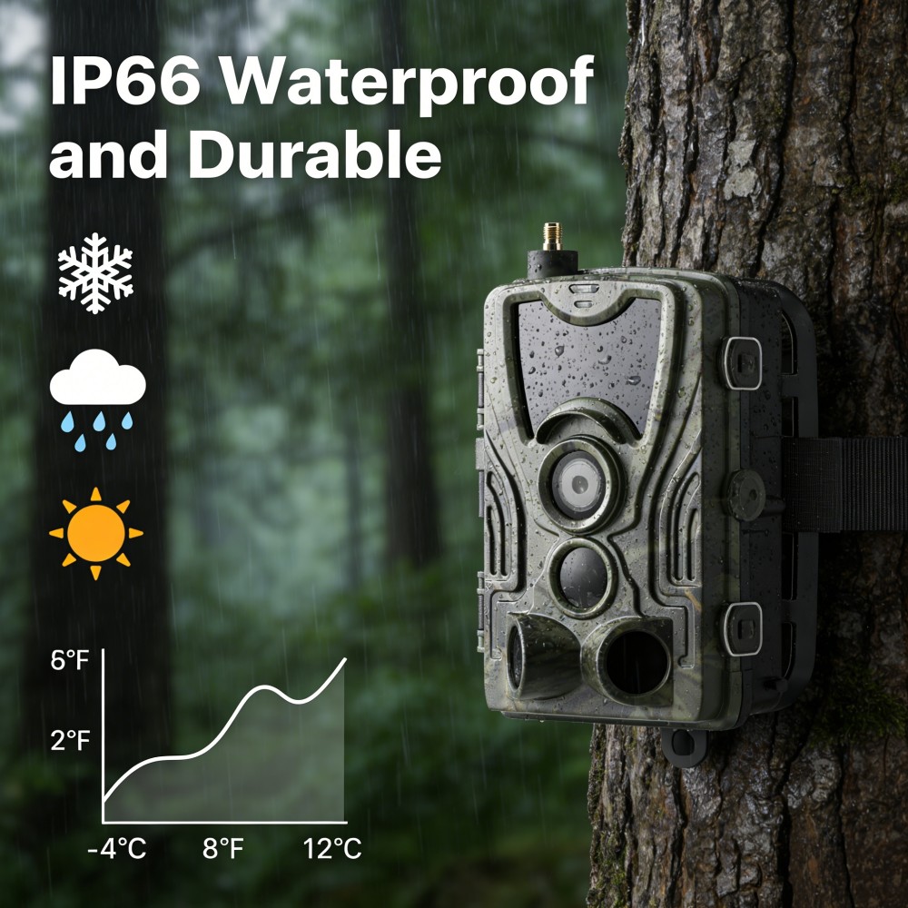 Câmera de Caça 4G 4K 120MP com - Outdoor Hunting Video Camera avaliação e preço