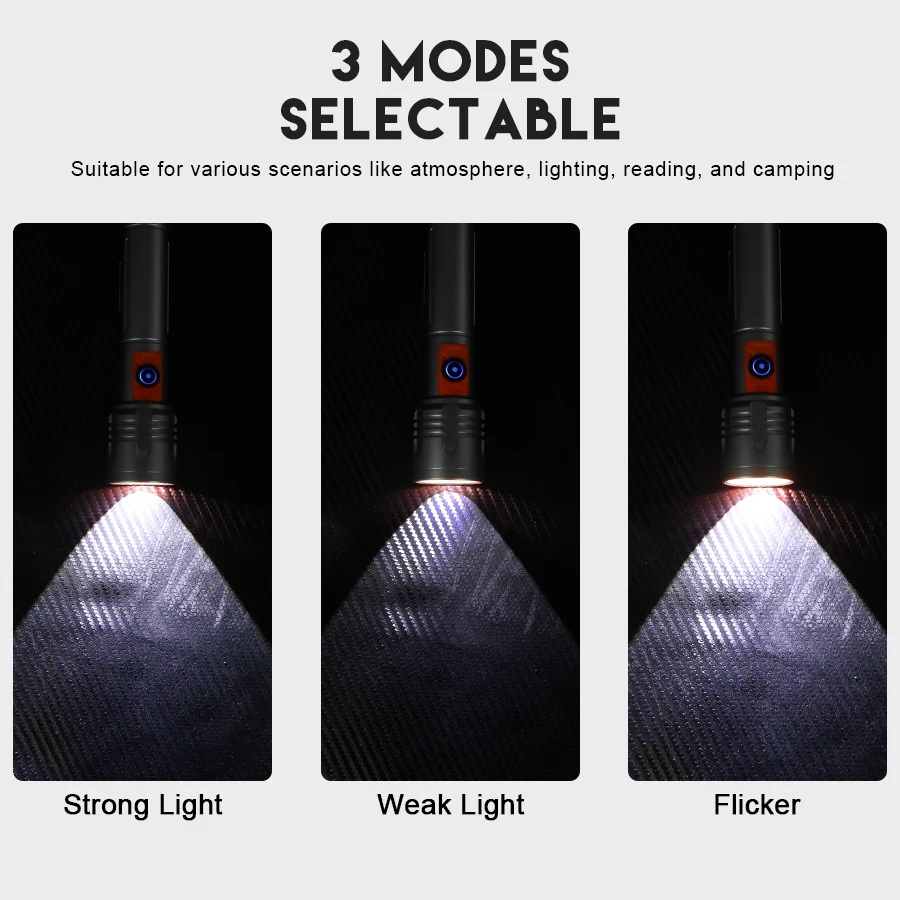 Lanterna led de alta potência, - Tactical Flashlight Rechargeable avaliação e preço