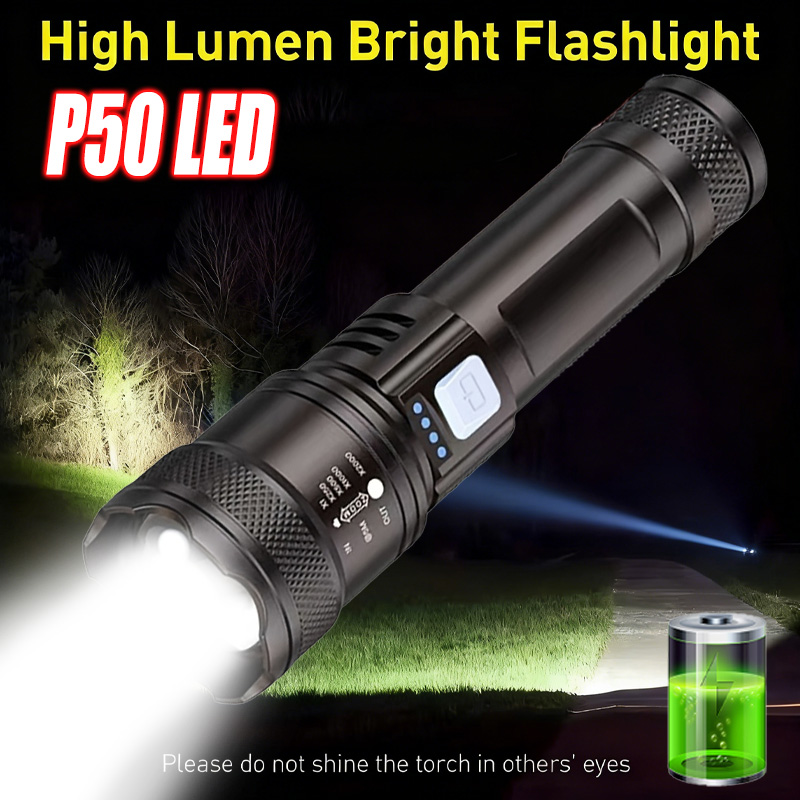 Lanterna led de alta potência, - Tactical Flashlight Rechargeable avaliação e preço