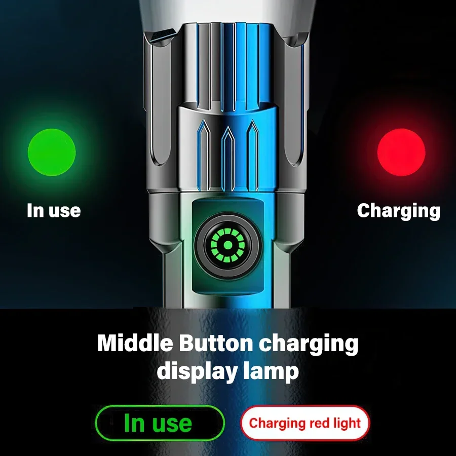 Lanterna led de alta potência, - Tactical Flashlight Rechargeable avaliação e preço