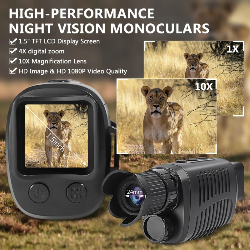 Monóculo Digital com Zoom de 5 - Outdoor Hunting Digital Night Vision avaliação e preço