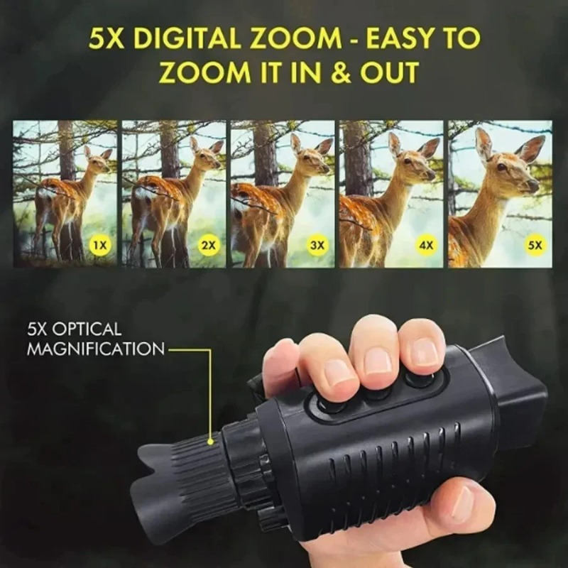 Monóculo Digital com Zoom de 5 - Outdoor Hunting Digital Night Vision avaliação e preço