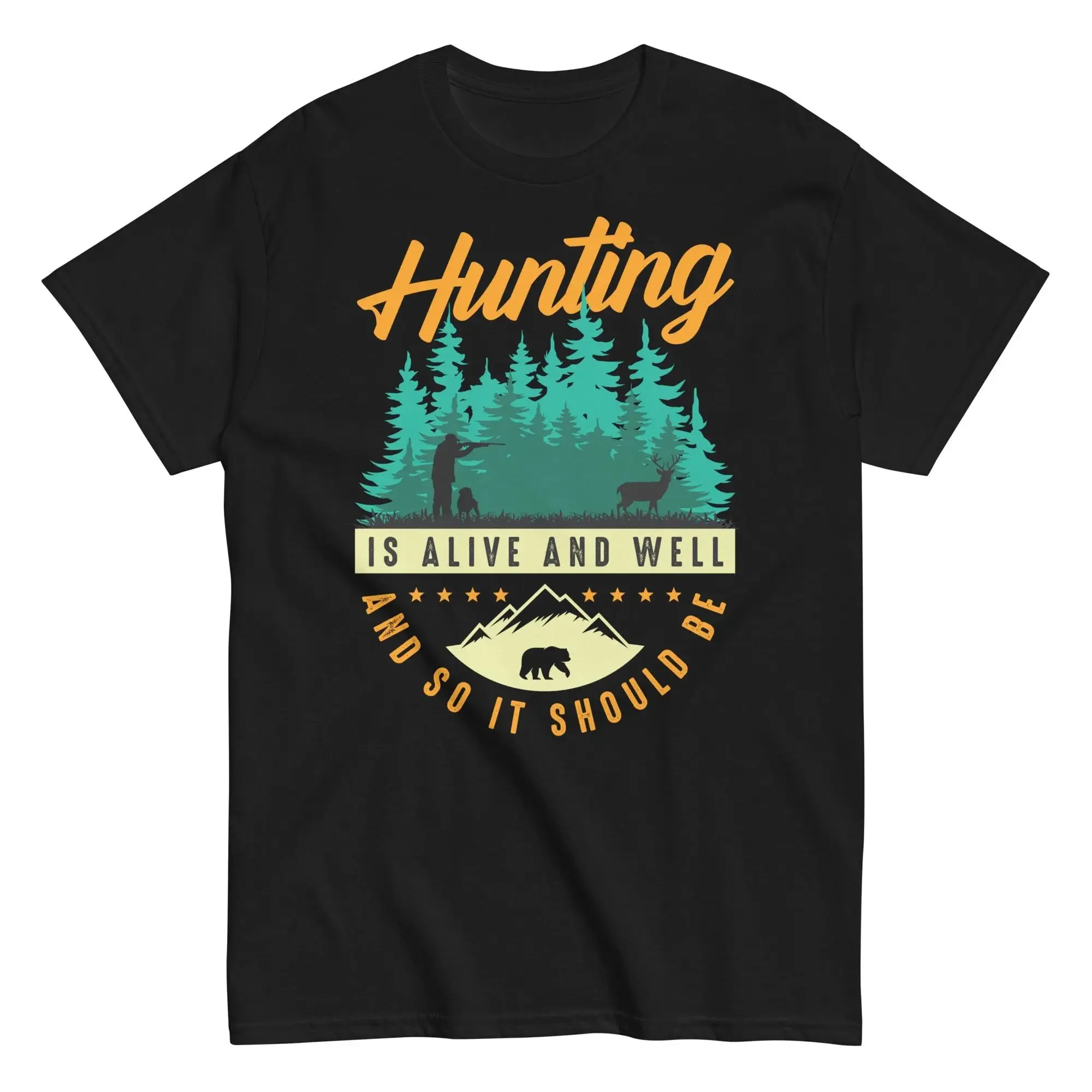 Camiseta 'Eu Devia Estar Caçan - Wildman Hunting & Outdoor Linton'S Corner Silver Lakes avaliação e preço
