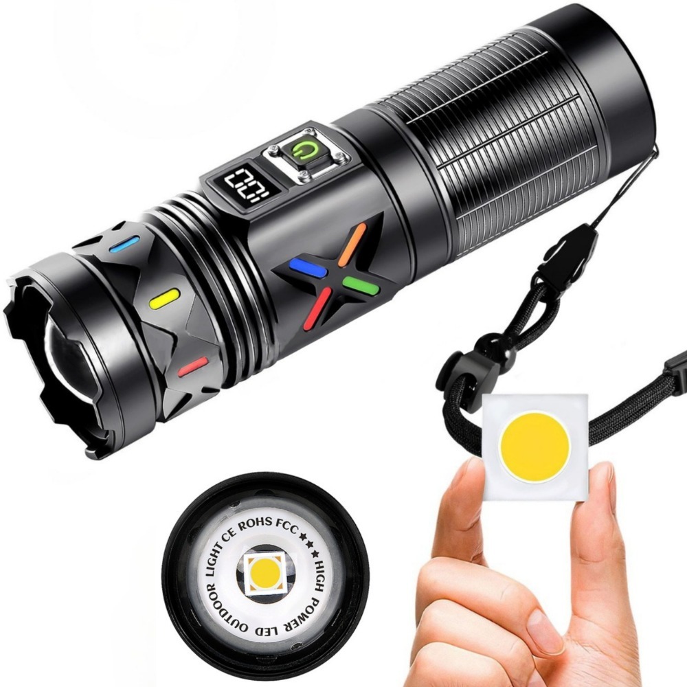 Lanterna LED de Alta Potência  - Tactical Flashlight Rechargeable avaliação e preço