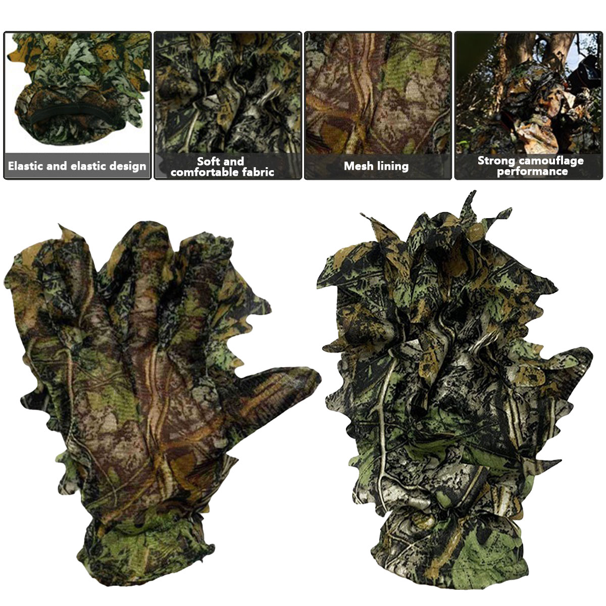 Luvas de Caça 3D Camufladas co - Outdoor Hunting Photography avaliação e preço